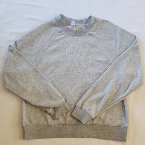 Old Navy 1994 Heather Gray Crewneck Sweatshirt Women's Size S Preppy Academia